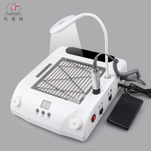 Kaiman 2025 Nouveau Type Profession 6 en 1 Combiner Fonction Aspirateur Perceuse à Ongles Dépoussiéreur avec LED Lampe à Ongles de Table - Product Image 4