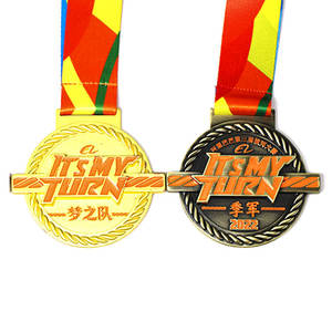 定制3D金牌金属跑步空白足球马拉松体操奖牌奖励运动自行车金属奖杯奖牌牌匾 - Product Image 4