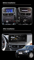 Gerllish Auto Android Car Stereo Radio Auto Reproductor multimedia Navegación GPS para Audi Q5 2009 -2017 Unidad principal Estéreo 4G