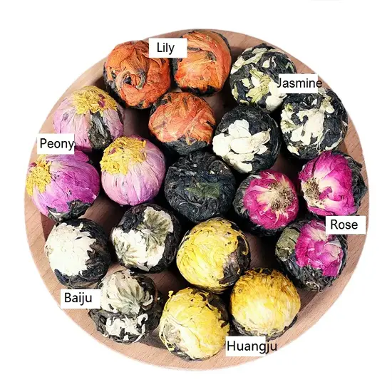 Wholesale Chinese High Quality Blooming Flower Tea Balls Organic Flower Tea