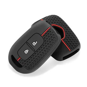 Pour <span class=keywords><strong>Dacia</strong></span> Duster Spring Logan Sandero Stepway Lodgy pour Renault Scenic Master Dokker Duster Housse de <span class=keywords><strong>clé</strong></span> de voiture en silicone <span class=keywords><strong>Porte</strong></span>-clés - Product Image 4