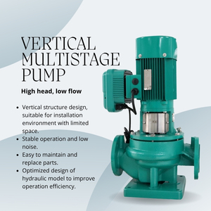 1.5HP 1.5KW Vertical Multistage Centrifugal <b>Water</b> <b>Pump</b> High Booster <b>Pump</b> for Industrial <b>Water</b> Supply - Product Image 3