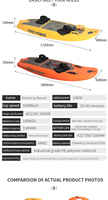 Planche de surf électrique en gros, vente chaude 2025, 40 km/h, service OEM disponible, planche à réaction légère en PE avec batterie amovible
