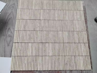Belle planche murale moderne salle de bain travertin marbre mosaïque carrelage rétro mosaïque pour pilier décoration pierre naturelle cannelée