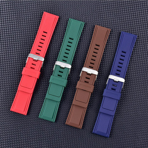 สายนาฬิกาข้อมืออัจฉริยะ Forwelleny ขนาด 24 มม. สายซิลิโคนสำหรับเล่นกีฬากลางแจ้ง ระบายอากาศได้ดี สำหรับ <span class=keywords><strong>Suunto</strong></span> <span class=keywords><strong>7</strong></span>/ <span class=keywords><strong>9</strong></span> /D5 - Product Image 1