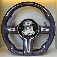 Volant sport en cuir perforé noir et carbone M Sport, compatible avec BMW F10 F30 F31 F32 F20 X6 X5 M3 M4 M5, pièces automobiles
