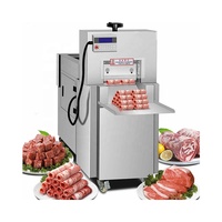 Machine à découper la viande congelée électrique à épaisseur réglable industrielle Machine à découper la viande