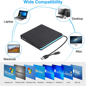 Venta caliente Tipo-c y USB3.0 transferencia de alta velocidad DVD +/-Rw Unidad óptica externa para computadora portátil, dvd cd, unidad de CD USB - Product Image 5