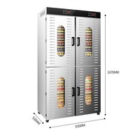 Déshydrateur alimentaire en acier inoxydable à 80 couches pour fruits, graines, légumes avec 4 compartiments séparés