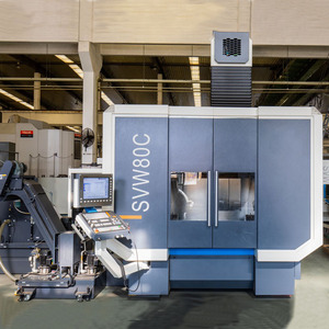 Centre d'usinage vertical CNC 5 axes automatique haute précision SVW80C-F pour métaux, machine industrielle avec fraiseuse - Product Image 2