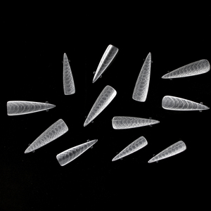 Molde de Uñas Stiletto Extra Largo con Efecto Serpiente 3D, Doble Forma, Construcción Rápida, Extensión de Gel Acrílico, Puntas para Manicura Profesional - Product Image 3