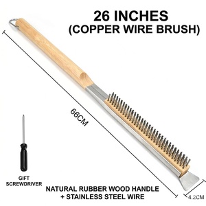 <span class=keywords><strong>Brosse</strong></span> de nettoyage multi-tailles <span class=keywords><strong>pour</strong></span> <span class=keywords><strong>four</strong></span> <span class=keywords><strong>à</strong></span> pizza avec tête remplaçable, grattoir <span class=keywords><strong>en</strong></span> fil de <span class=keywords><strong>laiton</strong></span>, manche long de 21 <span class=keywords><strong>à</strong></span> 32 pouces <span class=keywords><strong>pour</strong></span> grillades et pierres <span class=keywords><strong>à</strong></span> pizza - Product Image 1