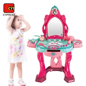 Fashion Pretend Play Makeup Dresser Dressing Table Toy Kids Toys Girl Dressing Table With Sound And Light