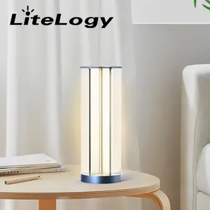 Custom 3D Transparent Acrylic USB Rechargeable Cordless Light Home Decoration Led Table Night Light