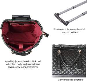 Lightweight Female Carry-On Luggage Fashion <strong>Suitcase</strong> with Zipper Closure for Short Trips and Boarding - Product Image 3