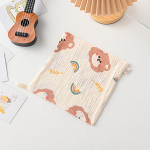 <strong>Best</strong> Eco-Friendly Cartoon Cotton Small Rectangle Rainbow Pink Bear Baby Burp Soothing Towel <strong>Washcloth</strong> for <strong>Newborn</strong> Home Use - Product Image 6