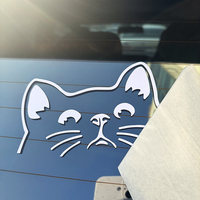 Autocollant de fenêtre de voiture résistant aux UV, autocollants découpés au laser, logo personnalisé, transfert personnalisé, autocollant de pare-chocs en vinyle imperméable pour voiture