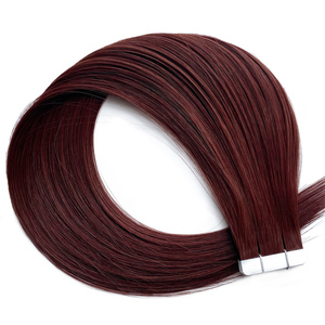 <span class=keywords><strong>Coda</strong></span> <span class=keywords><strong>di</strong></span> <span class=keywords><strong>Cavallo</strong></span> in <span class=keywords><strong>Capelli</strong></span> Umani Europei 100% <span class=keywords><strong>Veri</strong></span> per Applicazione con Nastro Adesivo, Senza Nodi Visibili, per Uso Professionale nei Saloni - Product Image 5