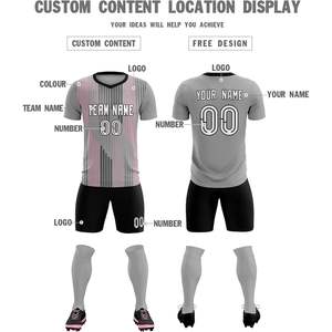 Ropa de fútbol personalizada para niños, camisetas de manga corta para jóvenes, pantalones cortos con número de nombre impreso y diseño de uniforme de logotipo - Product Image 5