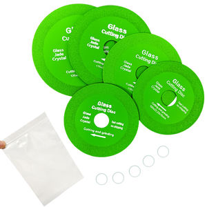 Lot de 2 disques de coupe turbo en maille diamantée 100-125 mm pour meuleuse d'angle, coupe à sec et à l'eau, jade, cristal, carrelage, céramique OEM-001 - Product Image 3