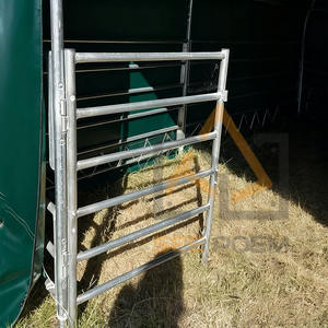 Refugio para Ganado de 6x6 m, Caballos, Cabras, Ovejas, Estructura de Acero Galvanizado en Caliente de Doble Capa de PE, Protección contra <span class=keywords><strong>Viento</strong></span> y Nieve, Refugio para Animales al Aire Libre - Product Image 2