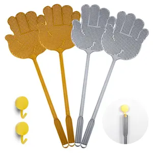 Factory Price Fly Swatter Cute Hand Pattern Plastic Lightweight Household Flapper Mosquito Bug Pest Control Tool