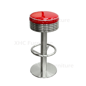 <span class=keywords><strong>Tabouret</strong></span> de bar moderne, durable et stable, rembourré en cuir PU, avec structure métallique, <span class=keywords><strong>hauteur</strong></span> de comptoir, pour restaurant, café, bistrot, salon de thé - Product Image 2