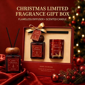 Vela Aromática de Navidad en Frasco de Vidrio Rojo, Decoración Navideña, Diseño Clásico, Una Mecha, Regalo de Aromaterapia - Product Image 4