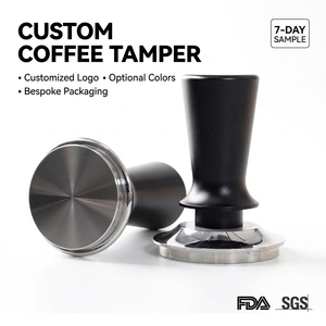 Prensador de <span class=keywords><strong>Espresso</strong></span> Premium de 58 mm, Acero Inoxidable, Fuerza Constante, Calibrado - Product Image 1