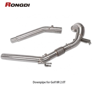 ท่อไอเสียสแตนเลส Rongdi 304 ขนาด 1.5 มม. แบบขัดเงา สำหรับ VW Golf MK8R 2.0T เพิ่มประสิทธิภาพ - Product Image 4