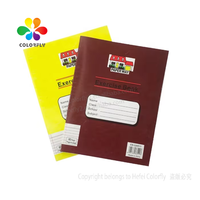 Vente en gros de fournitures scolaires A5 80 pages cahiers d'école simples papeterie cahier d'exercices pour étudiants