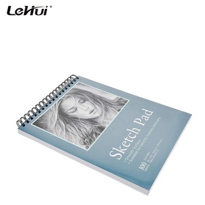 Nhà Máy Bán Buôn 100 Sheets 9X12 Màu Phác Thả<span class=keywords><strong>o</strong></span> Pad Xoắn Ốc Bị Ràng Buộc Phác Thả<span class=keywords><strong>o</strong></span> Dành Cho Vẽ - Product Image 3