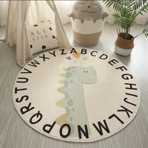 <span class=keywords><strong>Tapis</strong></span> de jeu rond en coton pour bébé rampant, matelas de sol avec les 26 lettres, 150cm de grande taille, décoration de chambre d'enfants - Product Image 3