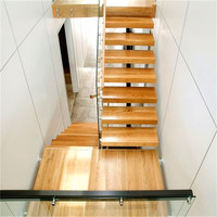 Australie/Américain Moderne A MENÉ des éclairages en bois escaliers Mono stringer escalier moderne