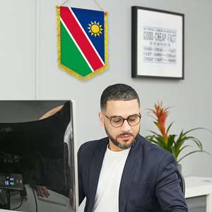 Mini 20x30cm Pennant Car Flags Namibia Wall Decor Display Accessories <b>Small</b> Ornaments for Hanging - Product Image 3