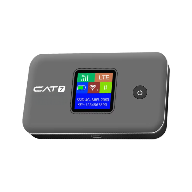 Portable 4G Cat7 LTE Router with Dual-Band 2.4&5.8G Wifi6 New Outdoor Car Mifi Firewall Wireless Card Supports 2.4G Frequency
