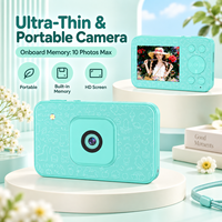 Appareil photo numérique ultra-plat DC05 48MP 1080P, appareil photo compact portable avec 9 filtres et 13 modes de scène, idéal pour un cadeau de Noël