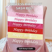 Écharpe de princesse pour fille, ceinture de haute qualité, réutilisable, souple et portable, pour décoration de fête d'anniversaire, très vendue