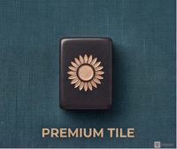 Haus Tiles Petal Loom Ink Ensemble de Mahjong Moderne de Style Américain 160 Pièces en Acrylique Écologique Non Toxique pour 4 Joueurs Portable de Luxe