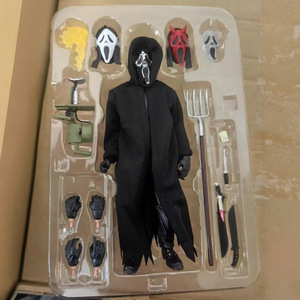 Figurine articulée de luxe <span class=keywords><strong>Scream</strong></span> Ghostface Killer en PVC de 7 pouces (1ère et 2ème génération) - Product Image 5