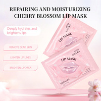 Masque pour les lèvres traitement collagène rose sans silicone hydratant éclaircissant Sakura hyaluronate acide collagène masque pour les lèvres