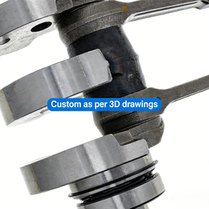 Bielle de vilebrequin personnalisable en acier inoxydable forgé et usiné CNC, adaptée aux moteurs de motoneige - Product Image 1