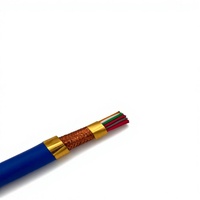 Cable de Comunicación para Minería Xinqiao MHYVP, Blindado con Tres Conductores de Cobre Sólido, Revestimiento Ignífugo Azul, para Uso Subterráneo