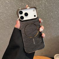 Coque de téléphone à anneau magnétique pour iPhone 17 Air 17 Pro Max PC Hard Back Cover