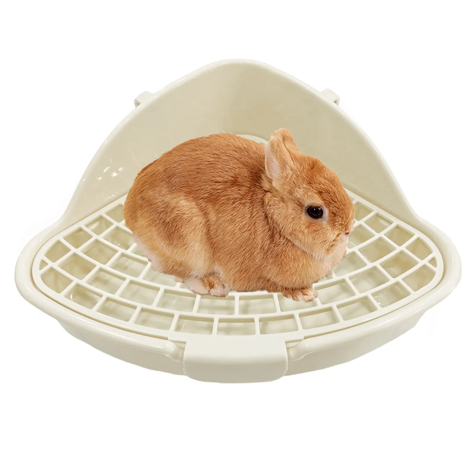 Interno comodo ed elegante coniglio Toiet Bedpan di grande capacità triangolo aperto in plastica coniglio wc