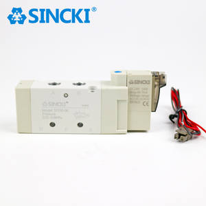 SINCKI 5V210-08 5-портовый электромагнитный клапан из алюминиевого сплава 24 В пневматические регулирующие клапаны <span class=keywords><strong>2</strong></span> способа - Product Image 5