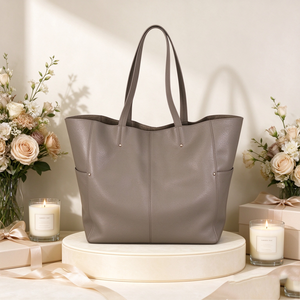 Genuine Leather Tote <b>Bag</b> for Women Large Capacity Soft Cowhide <b>Work</b> Shoulder Handbag - Product Image 1