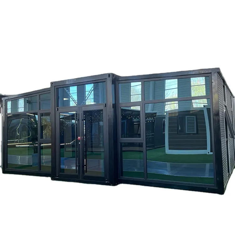 40ft 20 ft case prefabbricabili espandibili 3 camere da letto a prova di forte con il bagno container casa piccola casa
