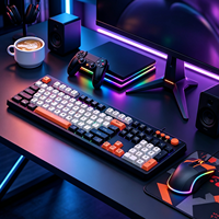 Nouveauté Clavier de jeu rétroéclairé 104 touches USB filaire Clavier de jeu pour ordinateur rétroéclairé Accepte le logo personnalisé