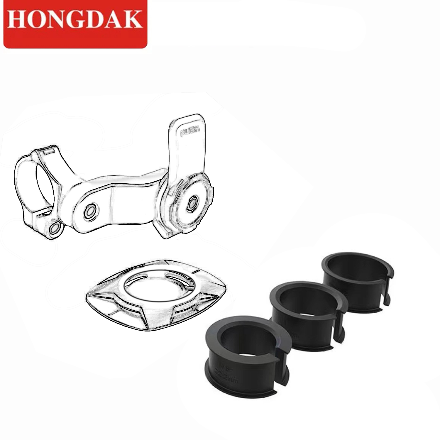 Hongdak Cell Phone Holder for Bike Phone Mount Stand Bicycle Holder Universal Motorcycle 360 Adjustable Bike Cellphone Holder